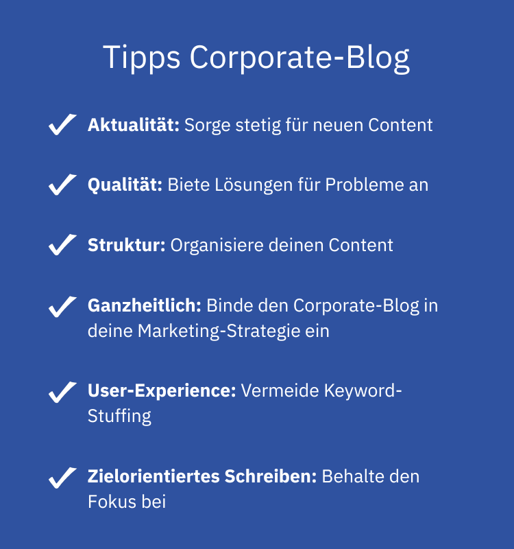 Tipps: Was macht einen guten Corporate-Blog aus?